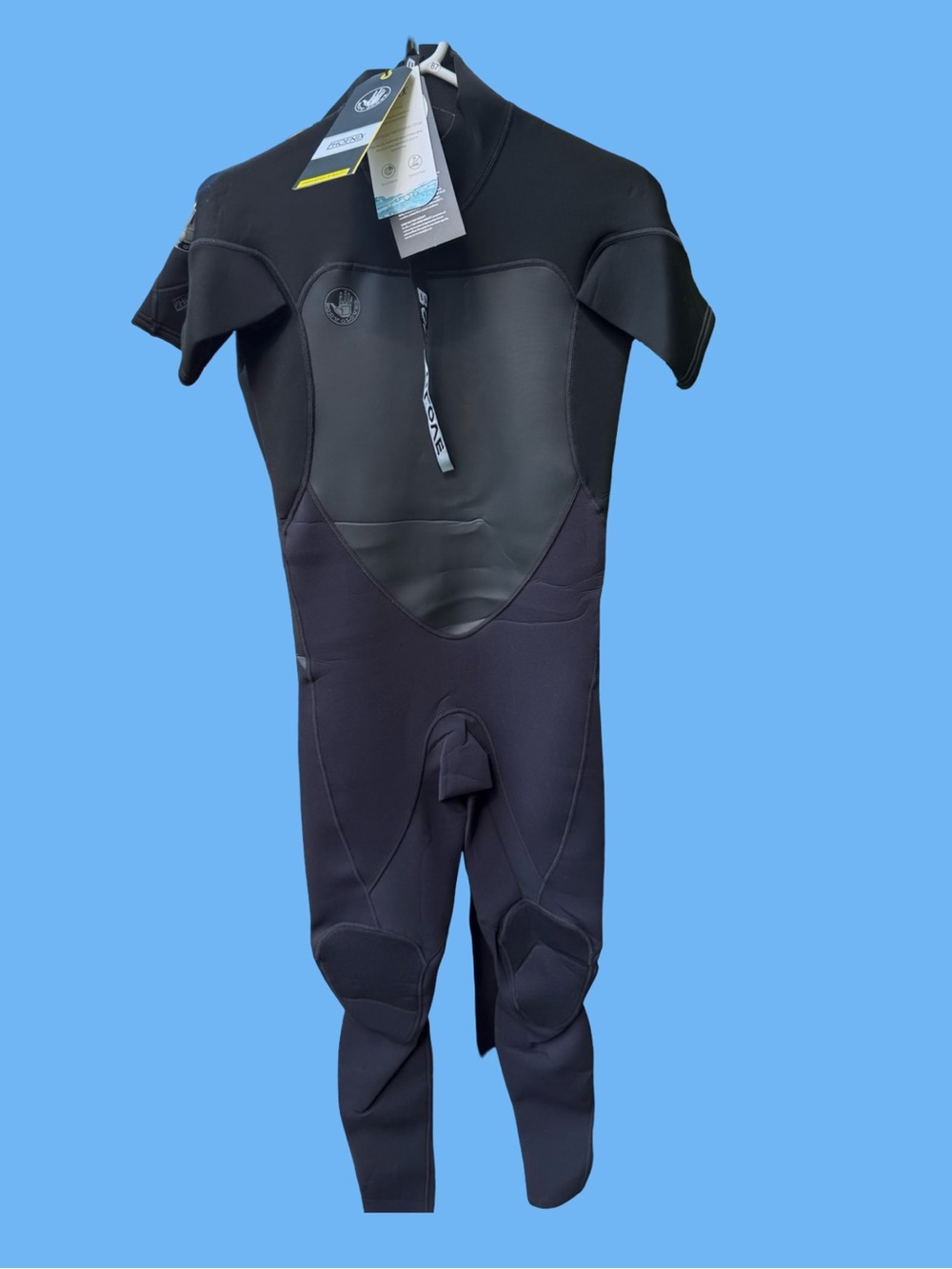NEW BODY GLOVE - Phoenix 2/2mm Back Zip Short Sleeve Full Wetsuit - Black - Picture 6 of 16